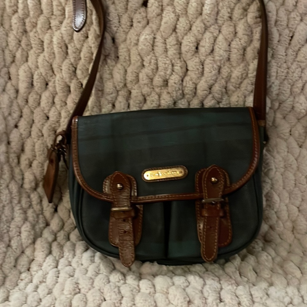 Vintage tartan plaid Ralph Lauren crossbody